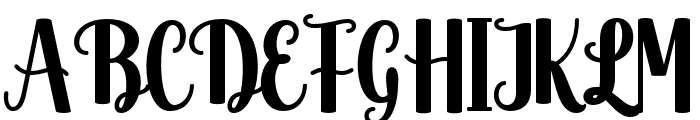 Ashelia Regular Font UPPERCASE