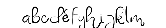 Ashelynn Sweet Handwriting Font LOWERCASE
