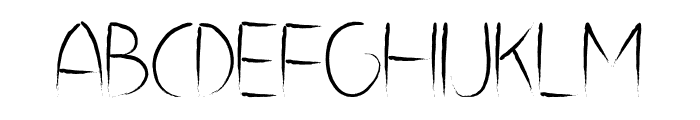 Ashen-Regular Font UPPERCASE