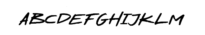 Asher Punk Font LOWERCASE