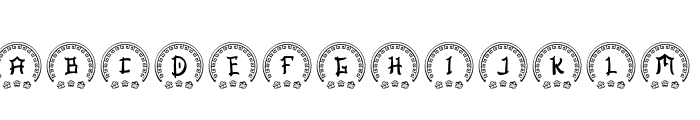 Ashito Chinese Monogram Regular Font LOWERCASE