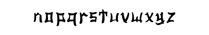 Ashito-Regular Font LOWERCASE