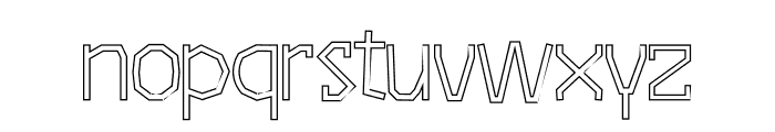 Ashylum Outline Font LOWERCASE