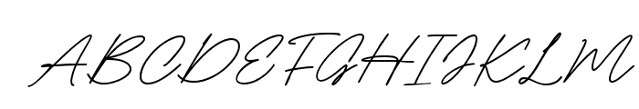 AsitaSignature-Regular Font UPPERCASE