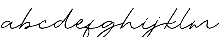 AsitaSignature-Regular Font LOWERCASE