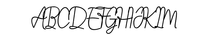 Asittany Script-Regular Font UPPERCASE