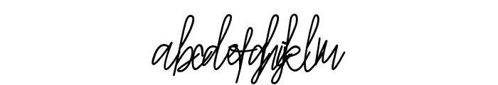 Asittany Script-Regular Font LOWERCASE