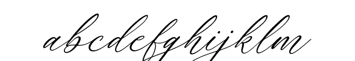 Askenild Kimortega Script Italic Font LOWERCASE