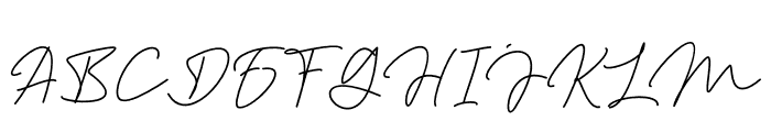 Aslaha Biladina Signature Font UPPERCASE