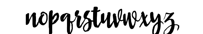 AslyBrush Font LOWERCASE