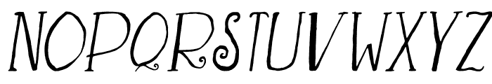 Asma Italic Font LOWERCASE