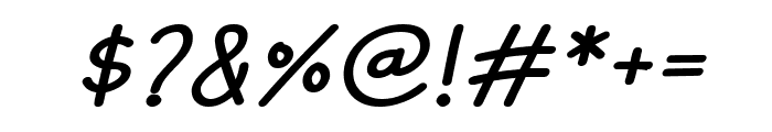 Asmara Bold Italic Font OTHER CHARS