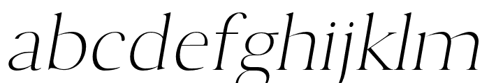 Assassin light-italic Font LOWERCASE