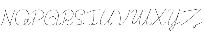 Astana Italic Font UPPERCASE