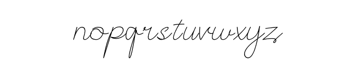 Astana Italic Font LOWERCASE