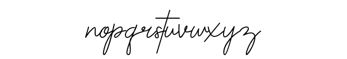 Astella Signature Font LOWERCASE