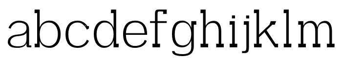 Aster Light Font LOWERCASE