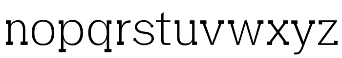 Aster Light Font LOWERCASE