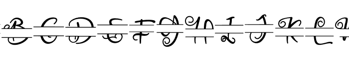 Aster Monogram Font UPPERCASE