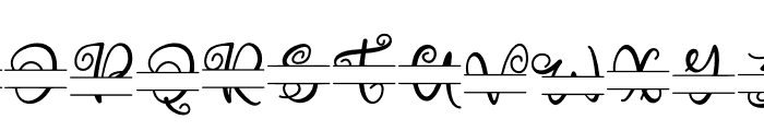 Aster Monogram Font UPPERCASE