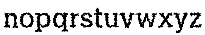 Aster SemiLight Distorted Font LOWERCASE