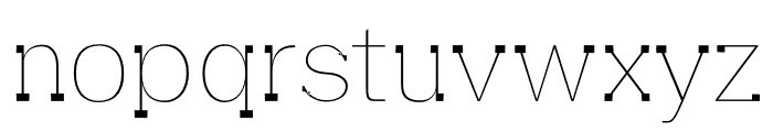 Aster Thin Font LOWERCASE