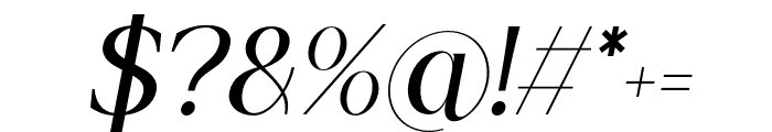 Astera Casty Italic Font OTHER CHARS