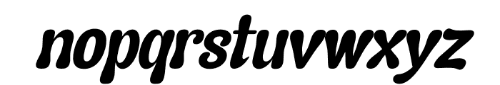 Asterah Quirkyn Italic Font LOWERCASE