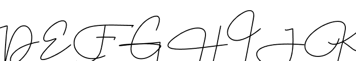 Asteria Signature Font UPPERCASE