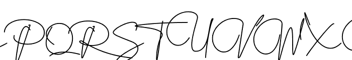 Asteria Signature Font UPPERCASE