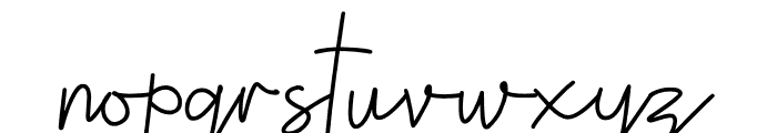 Asteria Signature Font LOWERCASE