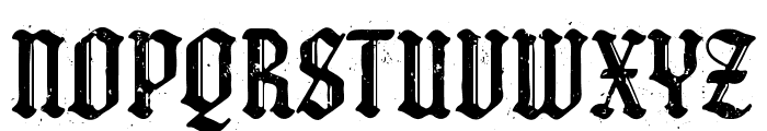 Astern Shade Blackletter Stamp Font UPPERCASE