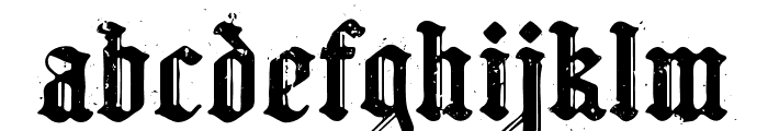 Astern Shade Blackletter Stamp Font LOWERCASE