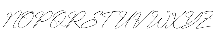 Asthelica Questak Script Italic Font UPPERCASE