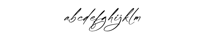 Asthelica Questak Script Italic Font LOWERCASE