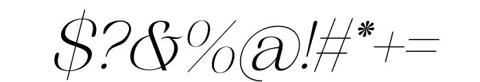 Asthelica Questak Serif Italic Font OTHER CHARS
