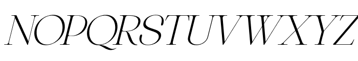 Asthelica Questak Serif Italic Font UPPERCASE