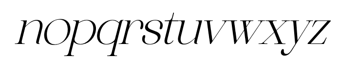 Asthelica Questak Serif Italic Font LOWERCASE
