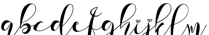 Astherlia Font LOWERCASE