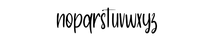 Aston Sofianty Font LOWERCASE