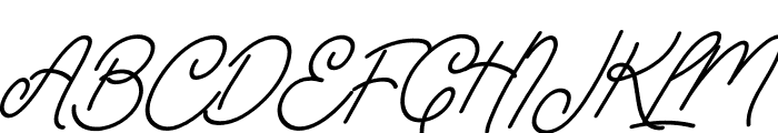 Astonia Italic Font UPPERCASE
