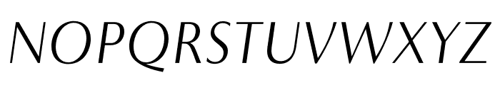 Astoria Classic Sans Light Italic Font UPPERCASE