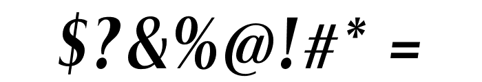 Astoria Classic Sans Medium Italic Font OTHER CHARS