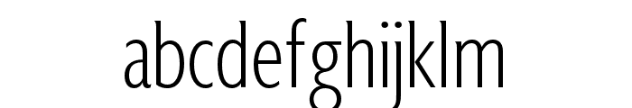 Astoria ExtraLight Condensed Font LOWERCASE
