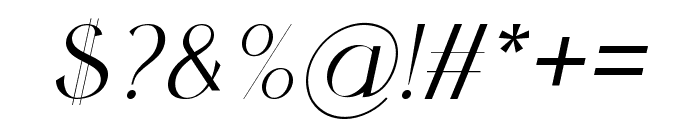 Astraal Italic Font OTHER CHARS