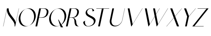 Astraal Italic Font UPPERCASE