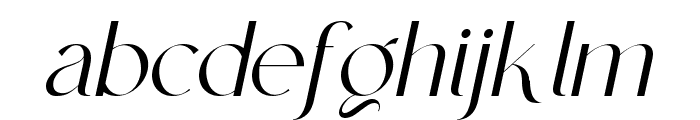 Astraal Italic Font LOWERCASE