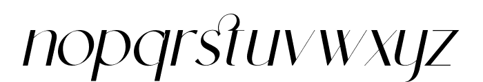 Astraal Italic Font LOWERCASE