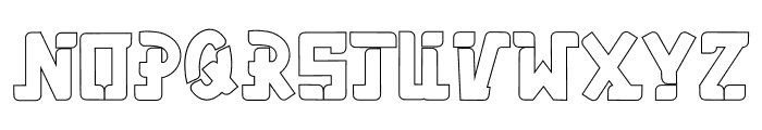 Astro Volta Outline Font UPPERCASE