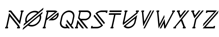 Astrobia Bold Italic Font UPPERCASE
